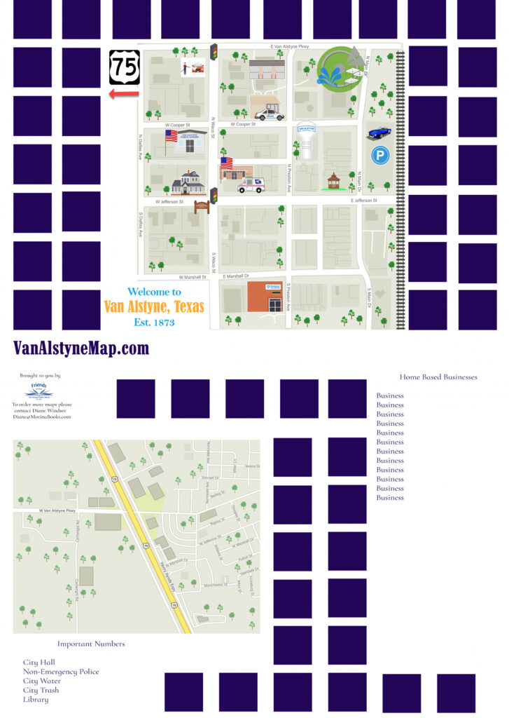 Promote your business and support the Library with the Van Alstyne Map Project